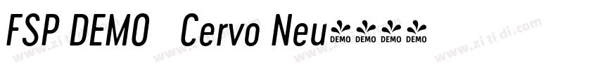 FSP DEMO   Cervo Neu字体转换
